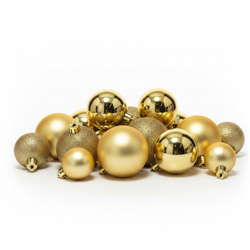 Boule de Noël Dorée (Incassable)