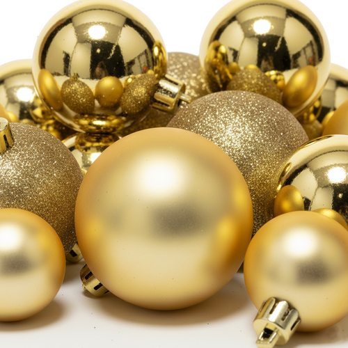Boule de Noël Dorée (Incassable)