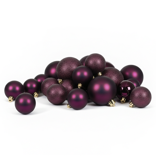 Boule de Noël Mauve (Incassable)