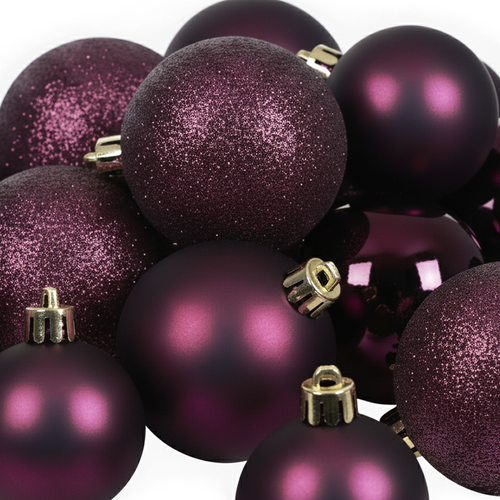 Boule de Noël Mauve (Incassable)