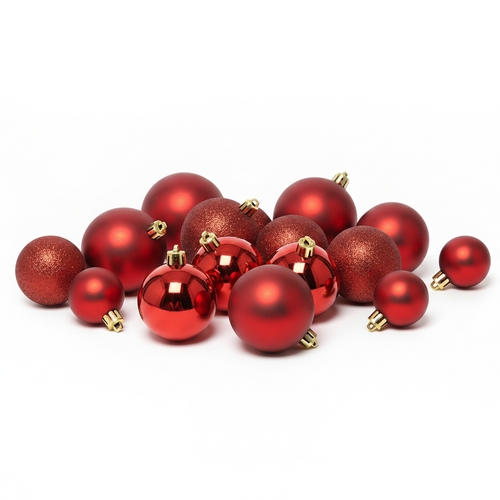 Boule de Noël Rouge (Incassable)
