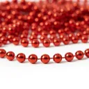 Guirlande Perles de Noël Rouge 10m