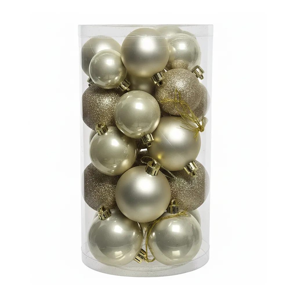 Lot de 30 Boules de Noël Perle (Incassable)